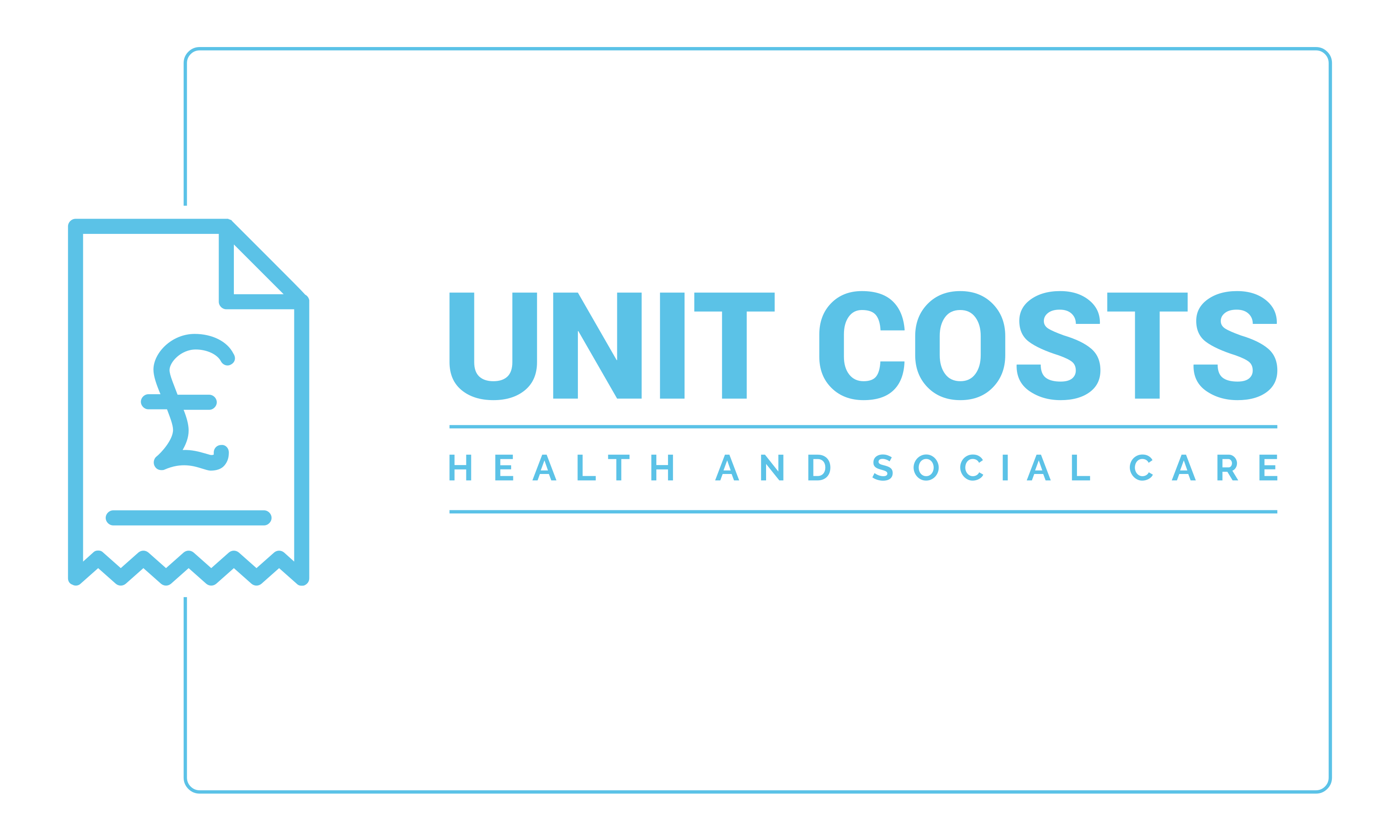 New Unit Costs of Health and Social Care Logo